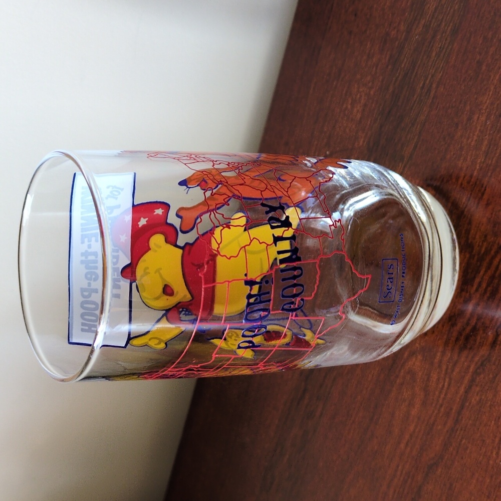 Vintage Winnie the Pooh for President glass Tigger Piglet Disney Sears - Picture 5 of 10